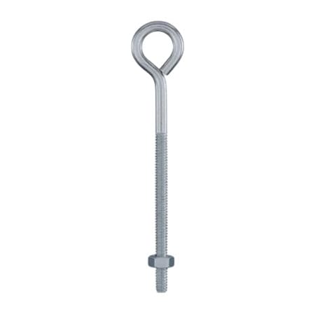 Eye Bolt 1/4-20, 0.563 In ID, Steel, Zinc Plated